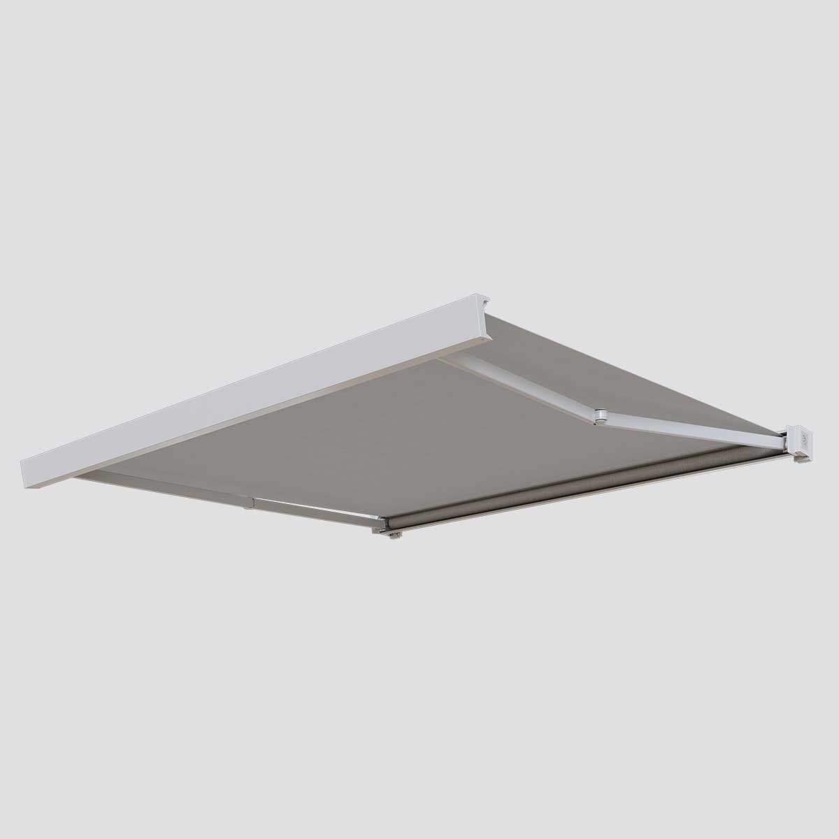 Motor-operated arm awning, Nube , With top box. Pronema