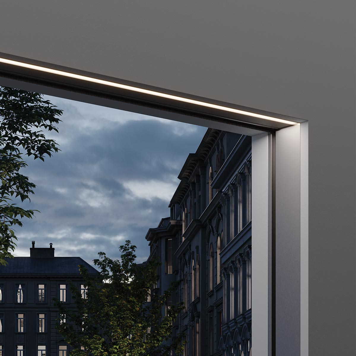 Zanzariera verticale anti-vento a motore, Led 100 Plus - Pronema