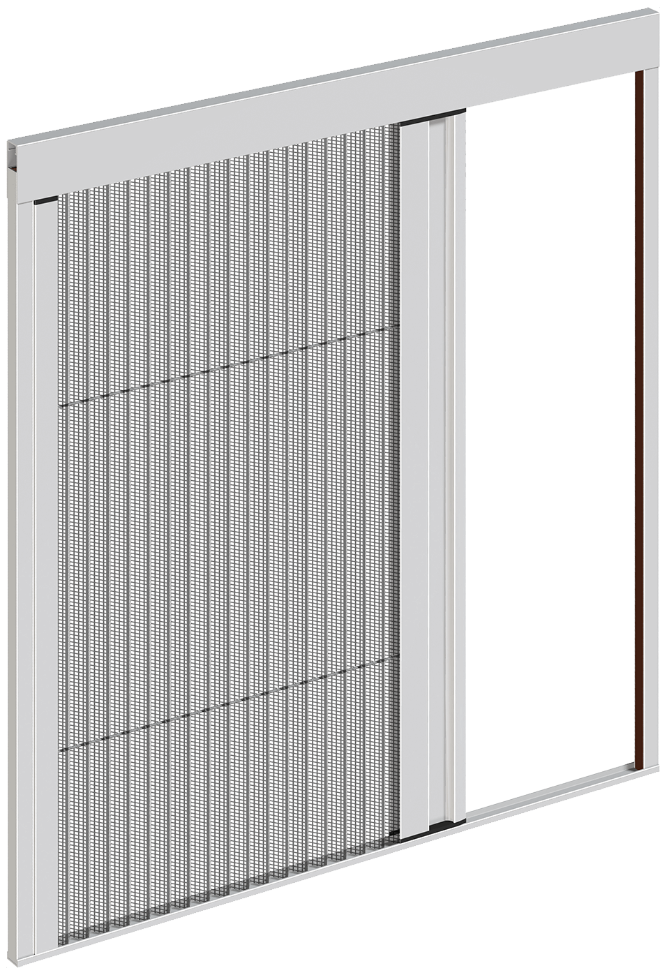 Low threshold pleated insect screen - Bri